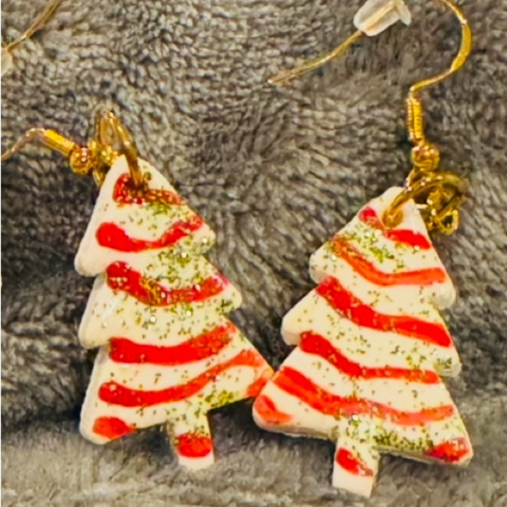 Festive Christmas Tree Earrings